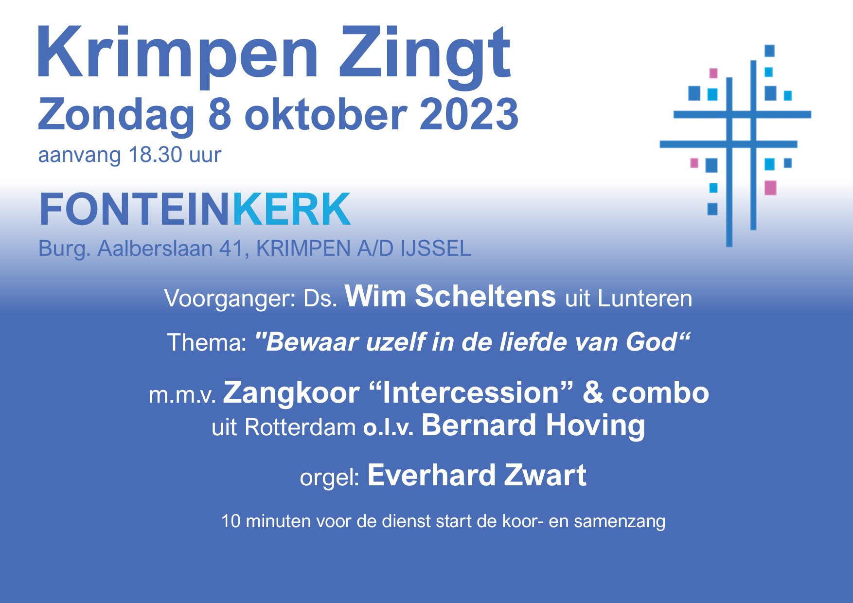 Affiche 8 oktober breed